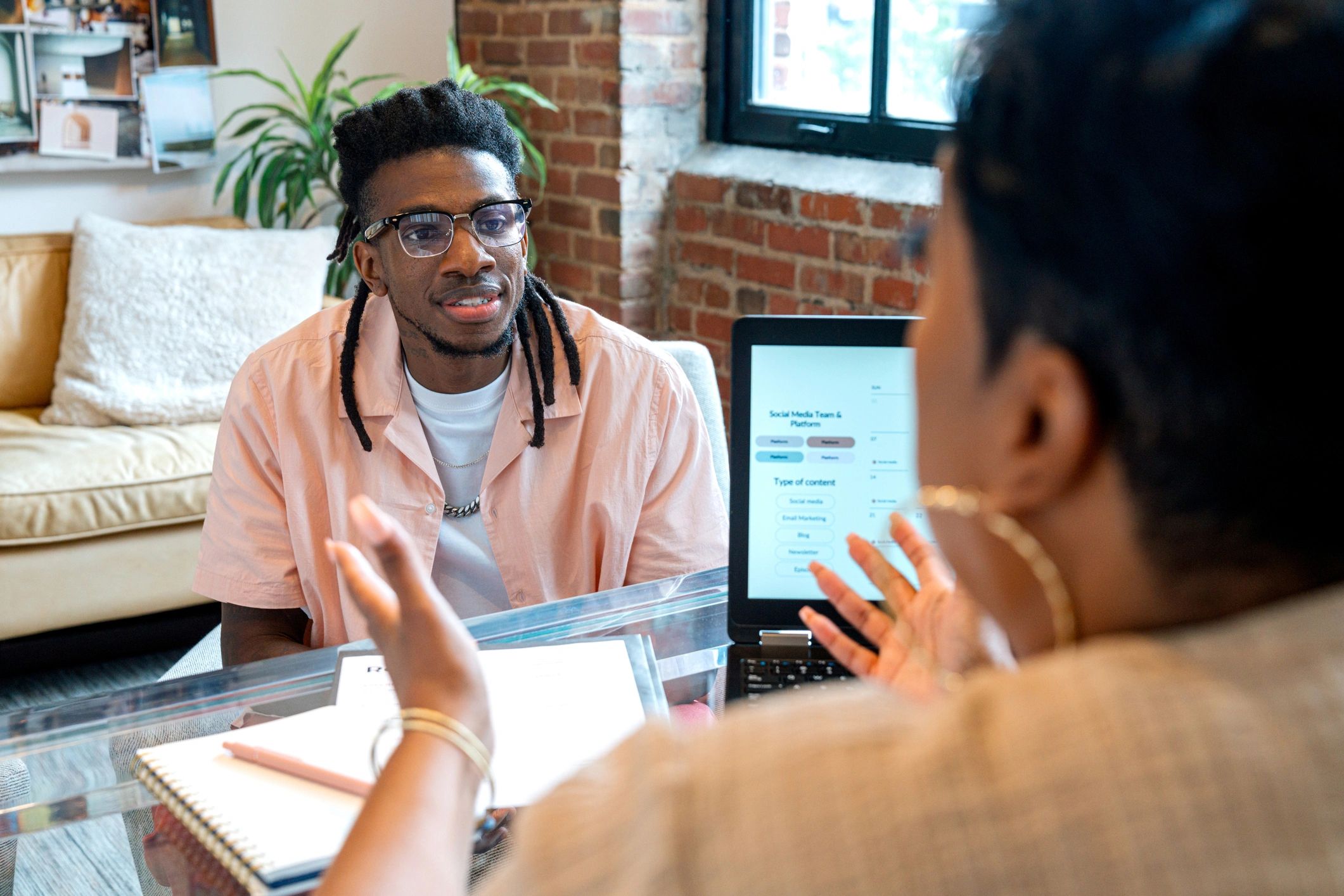 Hiring manager conducting an interview